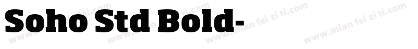 Soho Std Bold字体转换